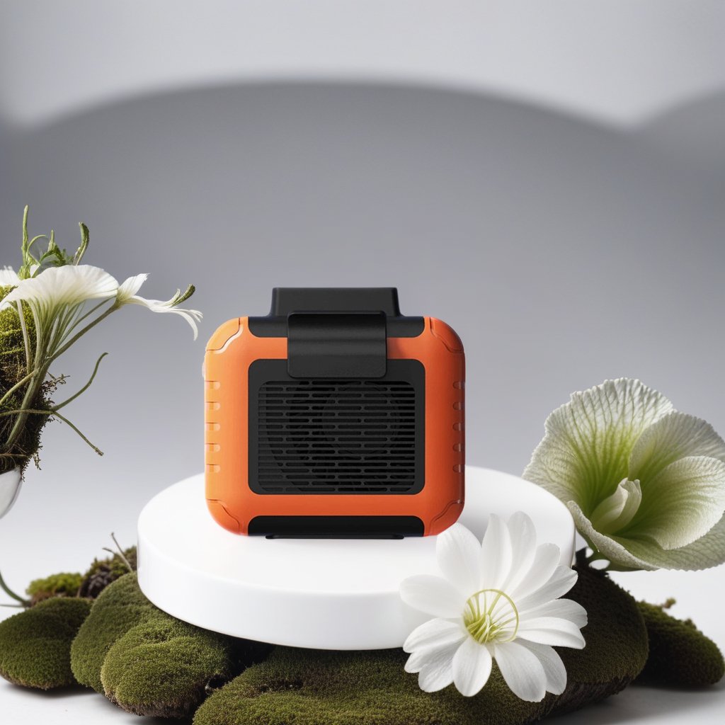 Compact Rechargeable Neck Fan for Outdoor Use