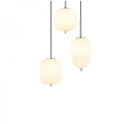 Dark Smoked Glass Drop Pendant Light Fixture