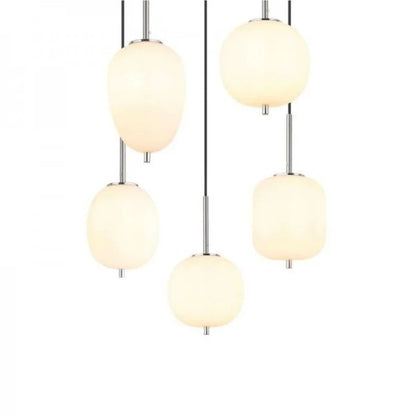 Dark Smoked Glass Drop Pendant Light Fixture