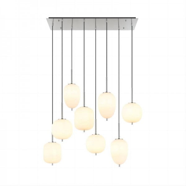 Dark Smoked Glass Drop Pendant Light Fixture