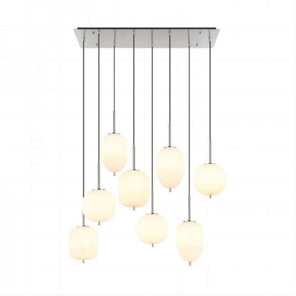 Dark Smoked Glass Drop Pendant Light Fixture