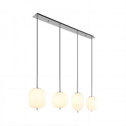 Dark Smoked Glass Drop Pendant Light Fixture