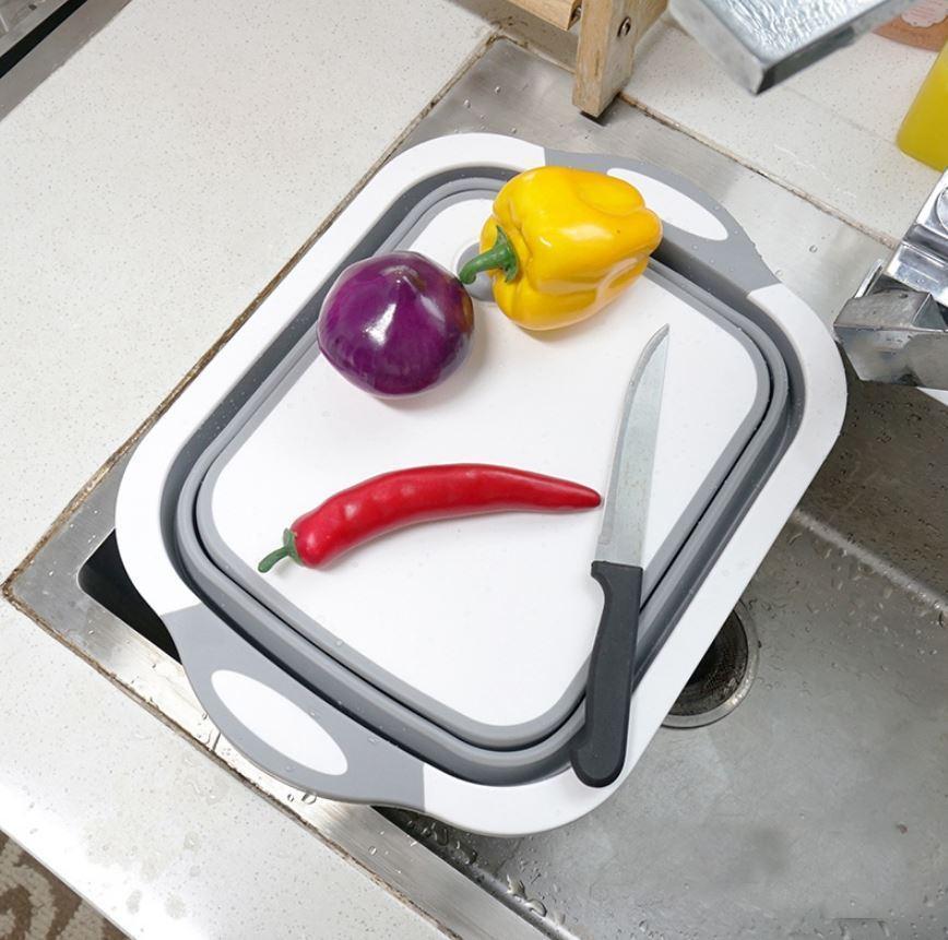 Premium Wooden Cutting Board Basket
