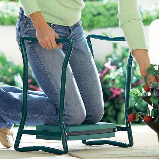 Padded Outdoor Knee Cushion Bench - Luxicro