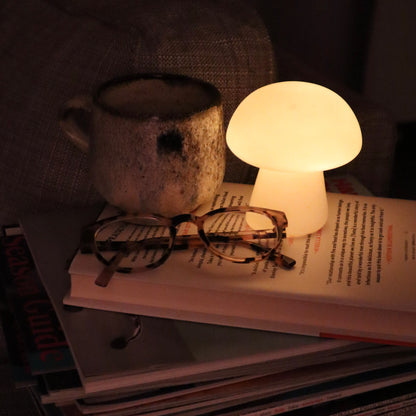 Delicate Porcelain Mushroom Desk Light