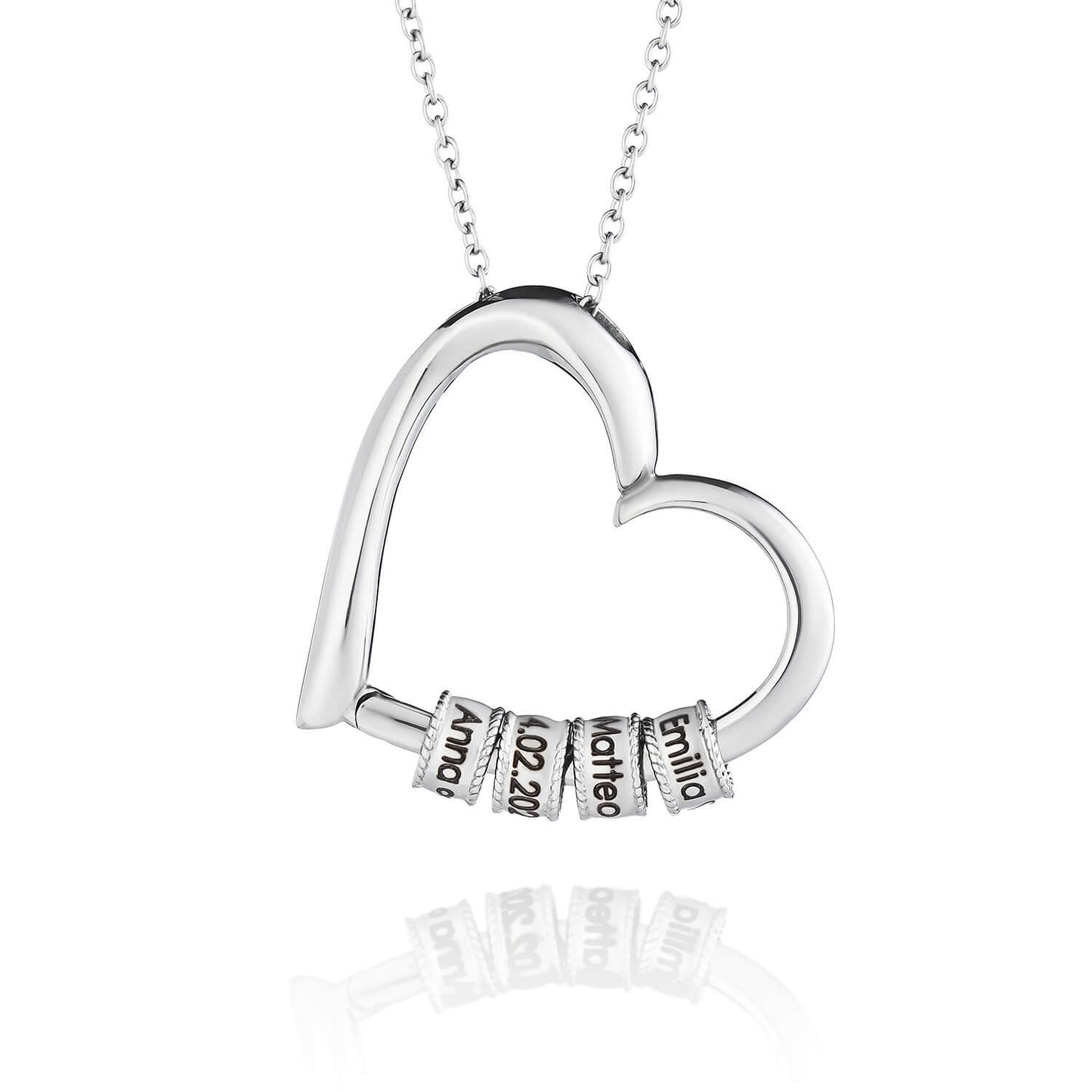 Personalized Heart Locket Necklace