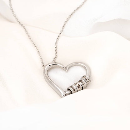Personalized Heart Locket Necklace