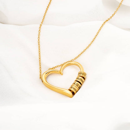Personalized Heart Locket Necklace