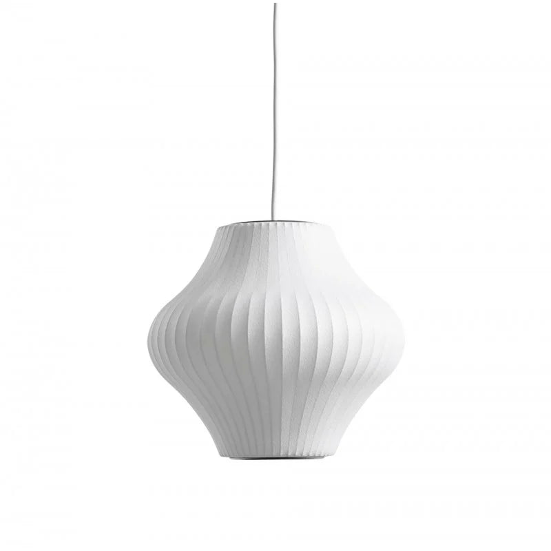 Elegant Metal And Fabric Hanging Lamp For Home