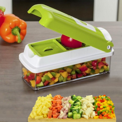 Simple 12-in-1 Vegetable Cutter with Protective Cover