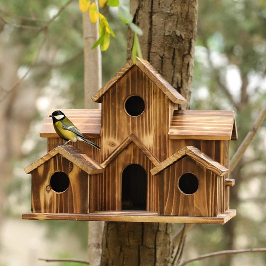 Cozy Bird House for Garden Birds - Luxicro