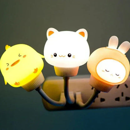 Plug in Digital LED Nightlight with Timer