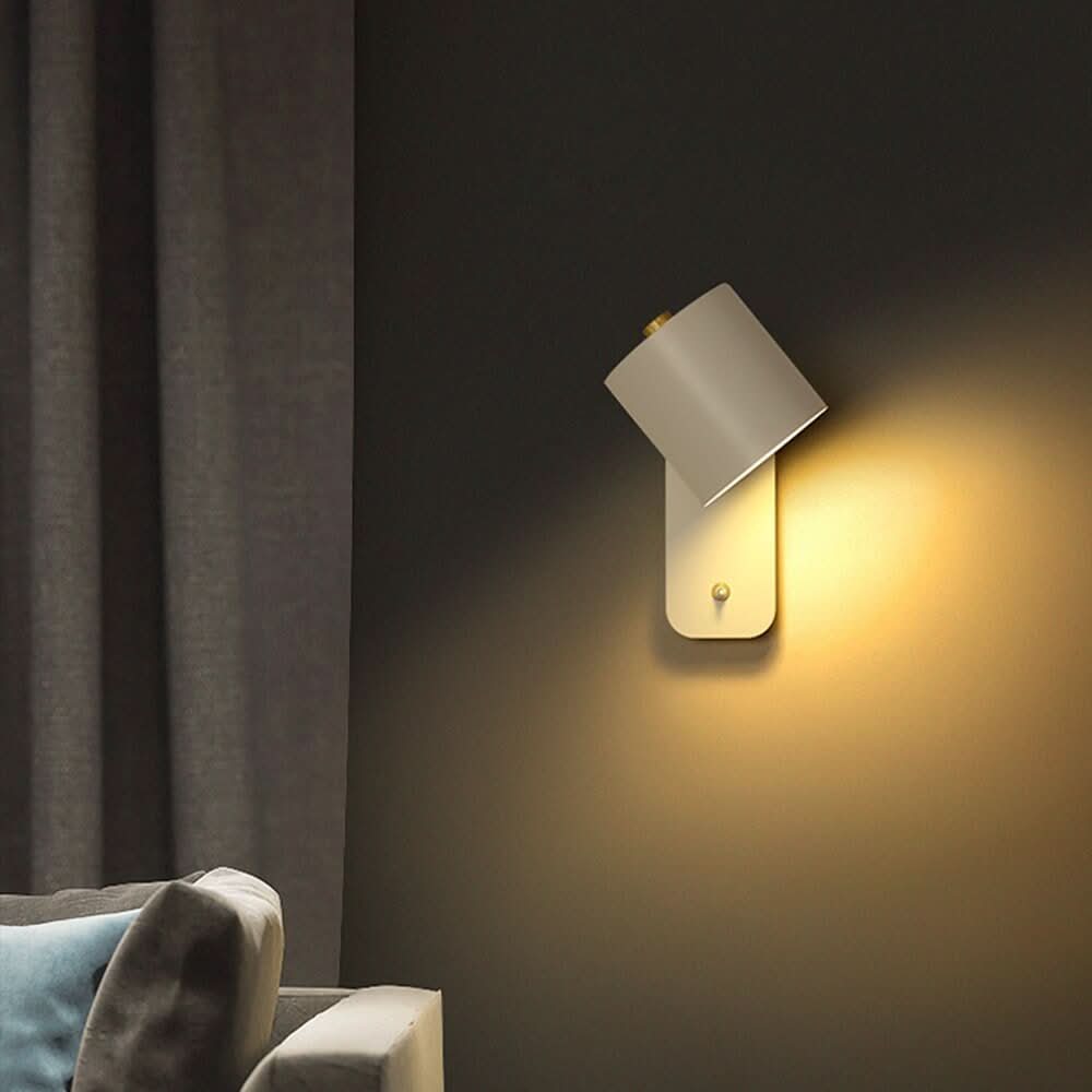 Contemporary Slim LED Wall Lamp with On/Off Switch