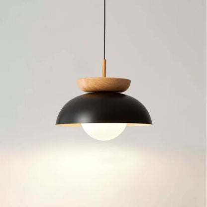Rustic Wooden Drop Pendant Light