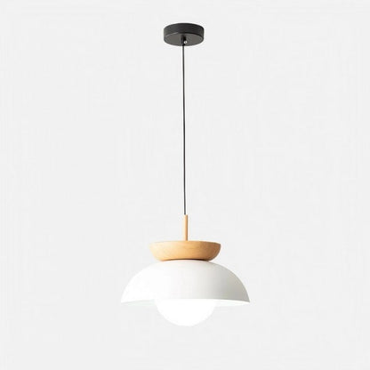 Rustic Wooden Drop Pendant Light