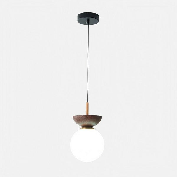Rustic Wooden Drop Pendant Light