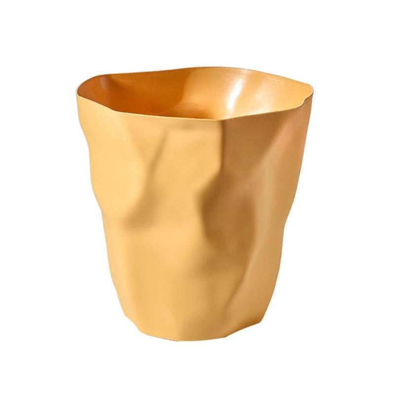 Rustic Wooden Trash Can