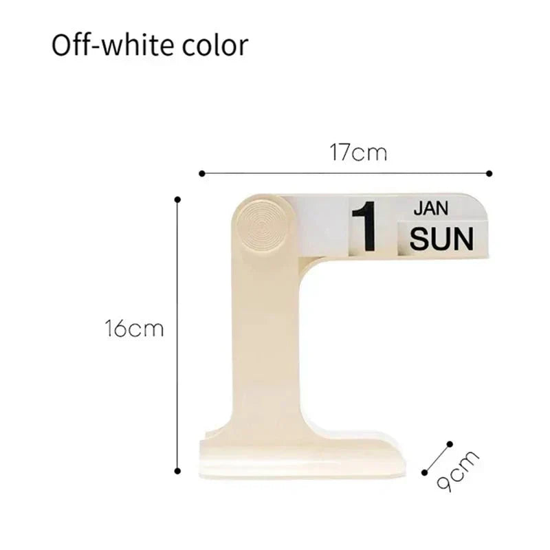 Compact Spinning Desktop Calendar