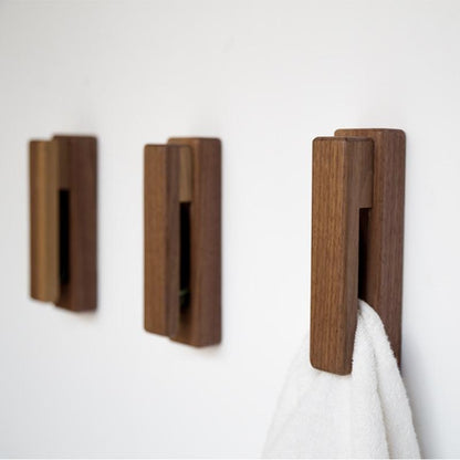 Natural Wooden Bathroom Shelf