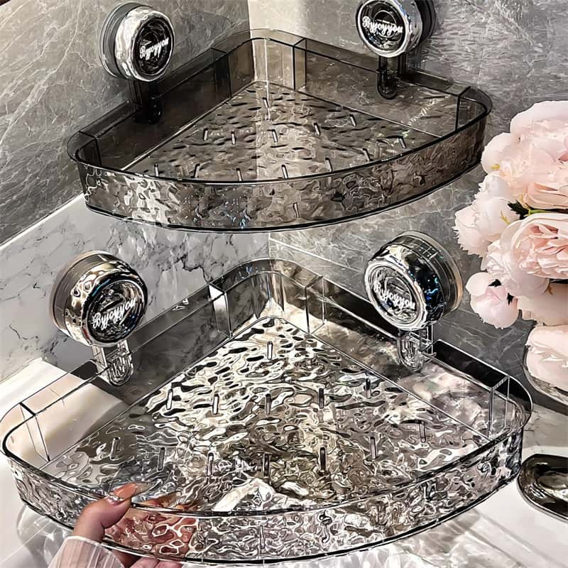 Easy Mount Wall Shelf - Adhesive Suction Cup Storage Organizer