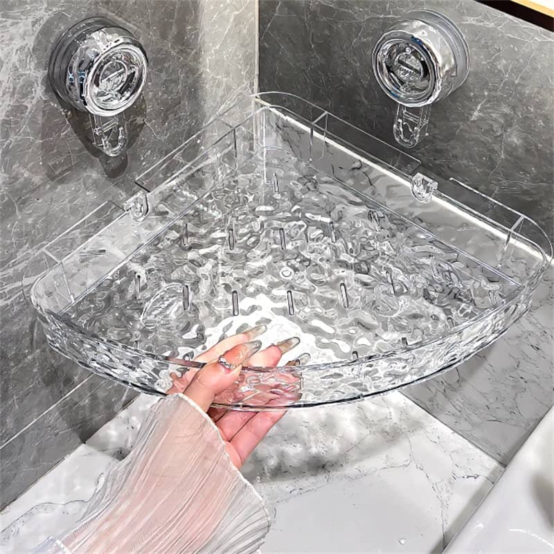 Easy Mount Wall Shelf - Adhesive Suction Cup Storage Organizer