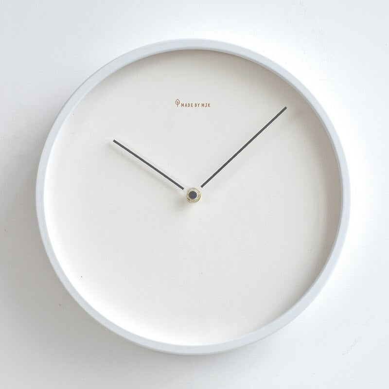Rustic Wooden Round Wall Clock Skara - Luxicro