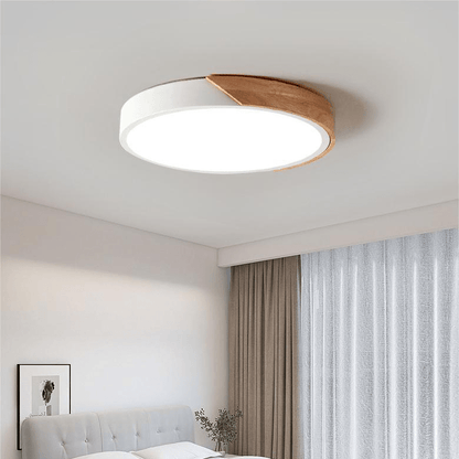 Scandinavian Wooden LED Ceiling Lamp - Luxicro