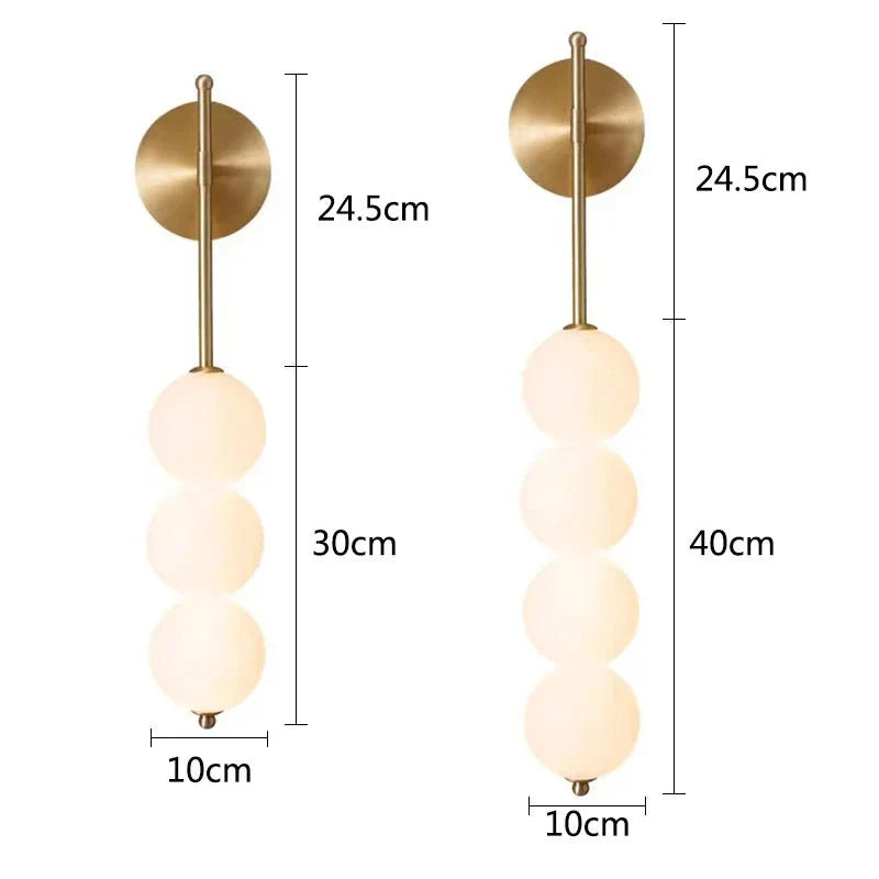 Round Glass Indoor Wall Light