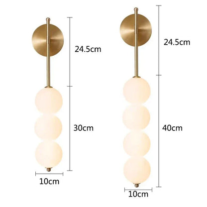 Round Glass Indoor Wall Light