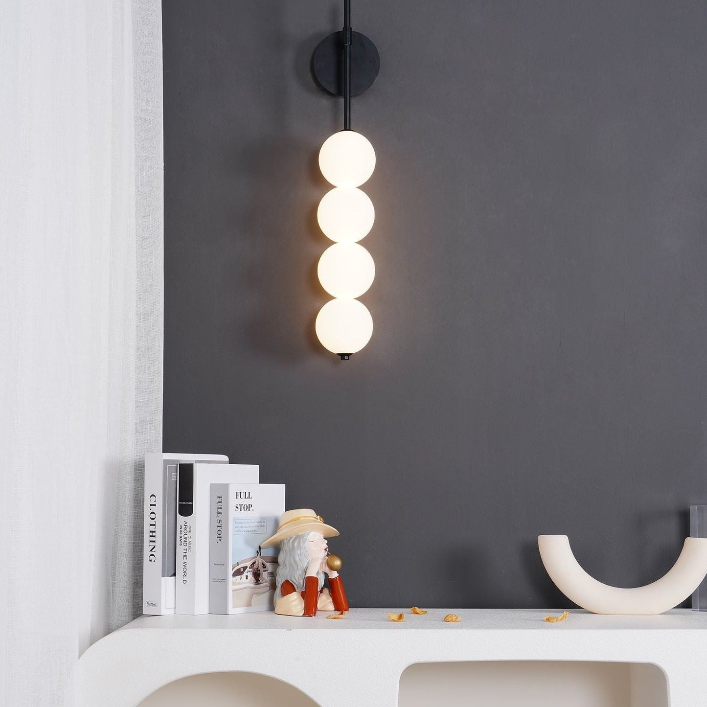 Round Glass Indoor Wall Light