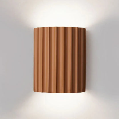 Beautiful Ruffled Glass Wall Lamp