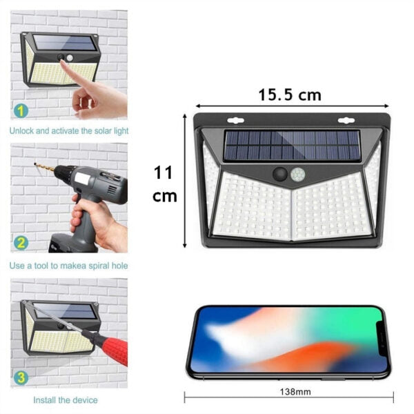 Bright 208 LED Outdoor Flood Light