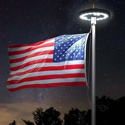 Bright Solar Flagpole LED Lights