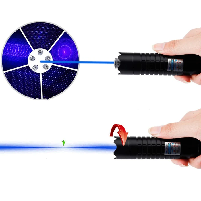 Compact Tactical LED Flashlight Blue