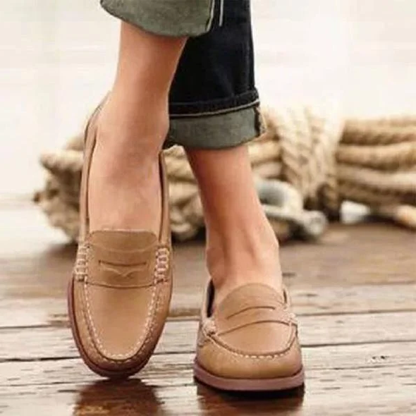 Classic Comfortable Slip On Loafers For Women