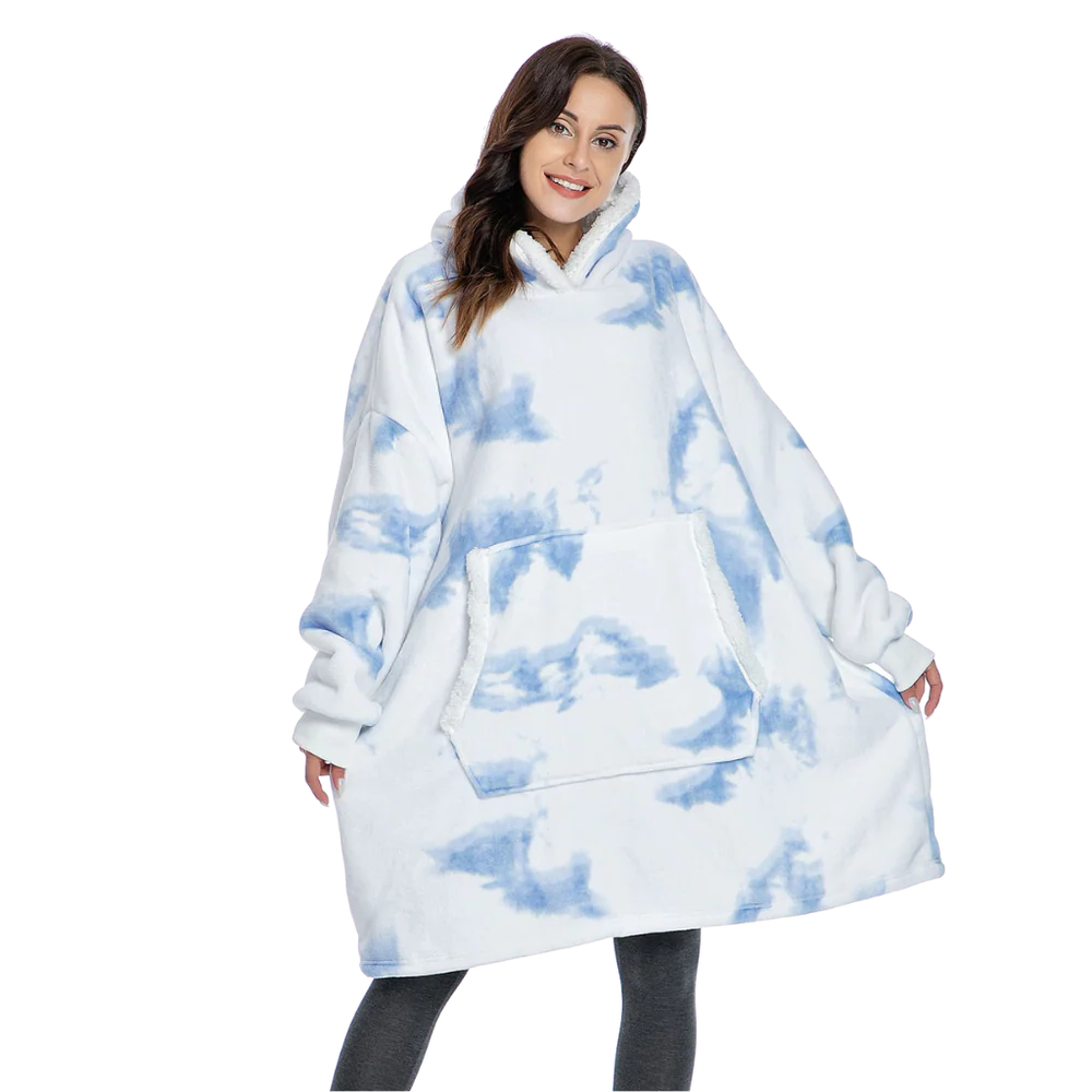 Soft Fleece Hooded Blanket Sweatshirt