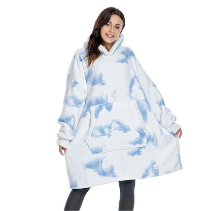 Soft Fleece Hooded Blanket Sweatshirt