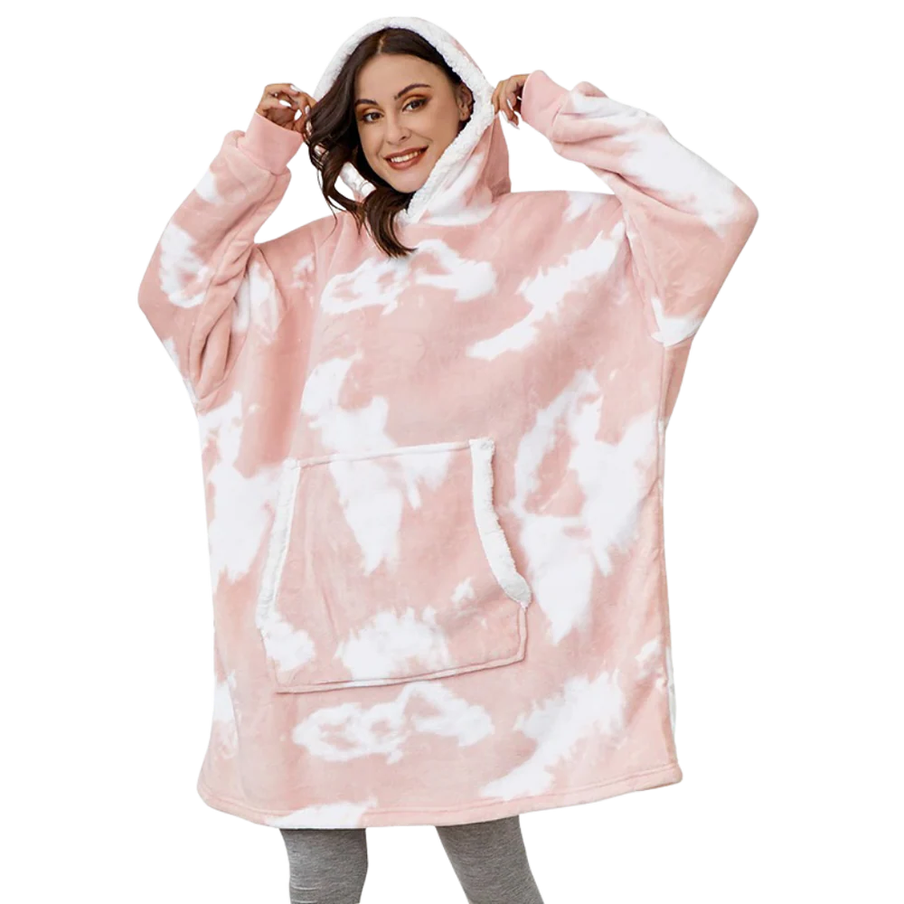 Soft Fleece Hooded Blanket Sweatshirt
