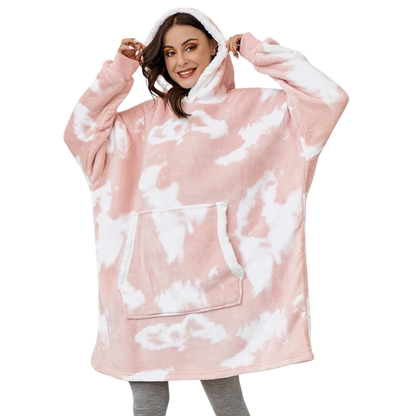 Soft Fleece Hooded Blanket Sweatshirt