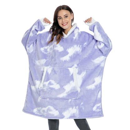 Soft Fleece Hooded Blanket Sweatshirt