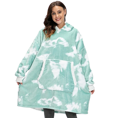 Soft Fleece Hooded Blanket Sweatshirt