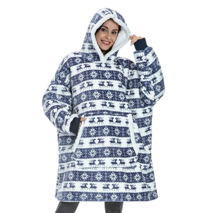 Soft Fleece Hooded Blanket Sweatshirt