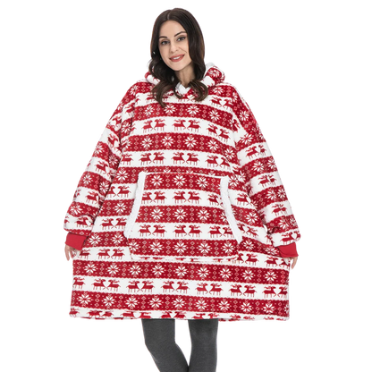 Soft Fleece Hooded Blanket Sweatshirt