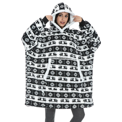 Soft Fleece Hooded Blanket Sweatshirt