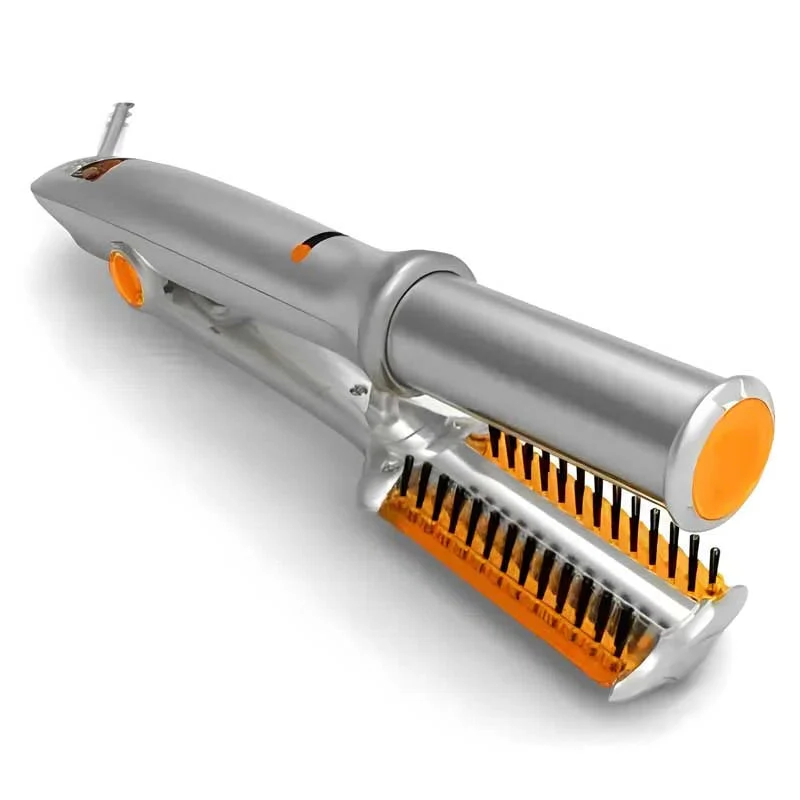 Dual Function Spin Hot Hair Straightening Brush - Luxicro