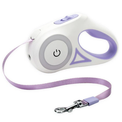 Bright Adjustable LED Dog Leash with Flashlight