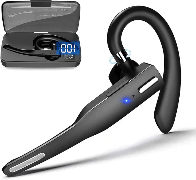 Cordless Bluetooth 5.1 Stereo Headphones with Dual Microphones