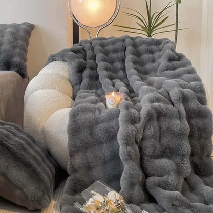 Cozy Plush Faux Fur Winter Blanket