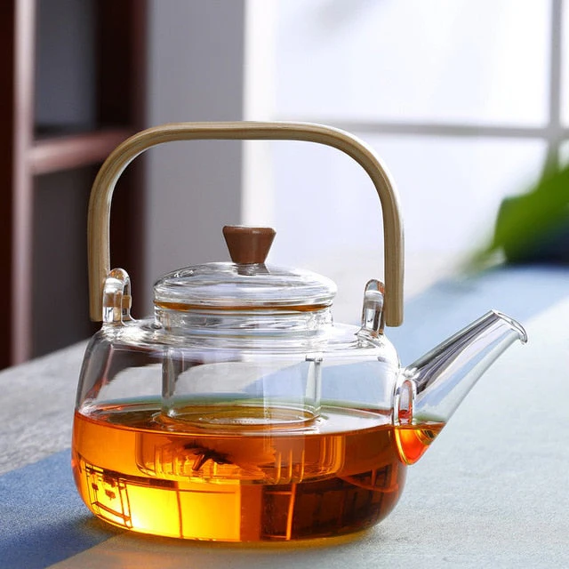 Clear Thermal Borosilicate Teapot - Luxicro