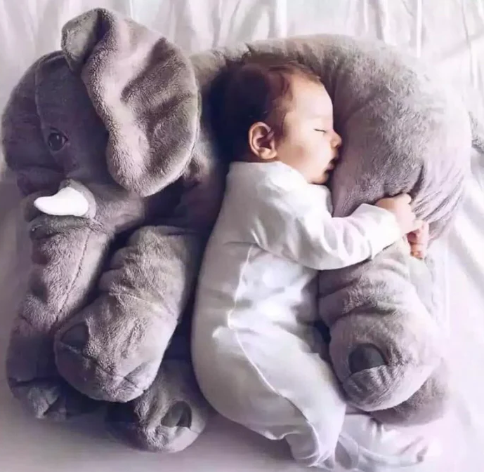Soft Baby Plush Elephant Pillow Cushion - Luxicro